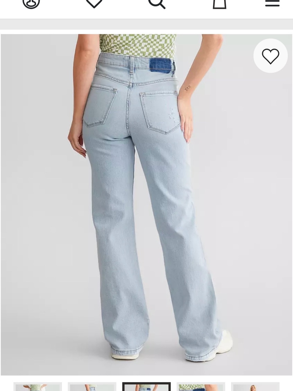 VERVET 90’s vintage flare style jeans - Picture 3 of 4
